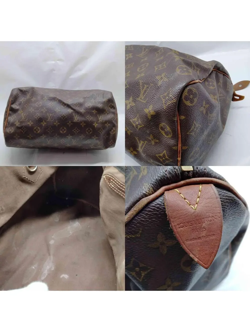 $1730 2002 Louis Vuitton Monogram Speedy 35 TH0092